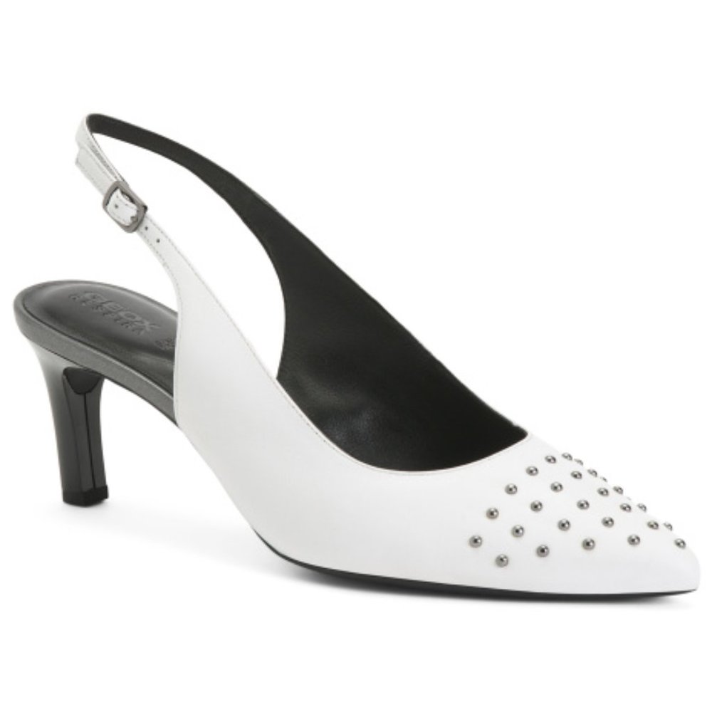 GEOX Brand New Leather D Bibbiana Comfort Heels US 9 (EU39) or US 10EU (40)